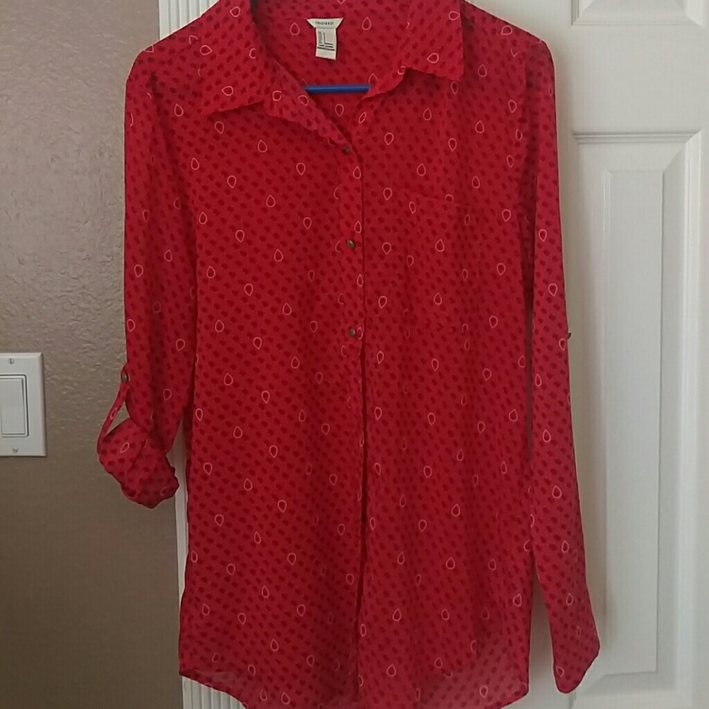 Red blouse